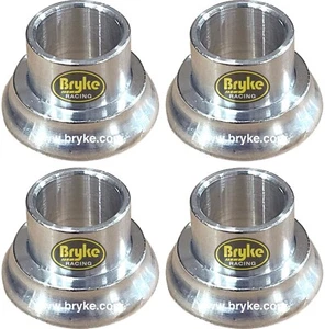 Tapered Rod End Heim Reducers 2 pair Spacers 5/8 to 1/2 IMCA Heims Misalignment - Bild 1 von 1
