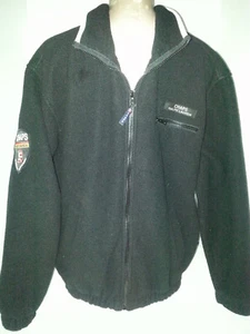 CHAPS by RALPH LAUREN POLO Mens Full Zip Front Fleece Jacket Coat Medium Black - Picture 1 of 11