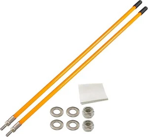FUYEAR Snow Plow Blade Markers Guides Kit Orange 24''304 Stainless Steel Vert... - Picture 1 of 2
