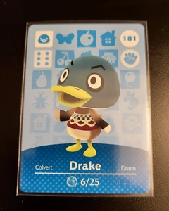Drake - 181 - Series 2 - Authentic Animal Crossing Amiibo Card - Picture 1 of 1
