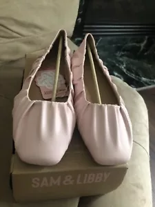Sam & Libby Women’s Britt Ballet Flat Pink Size 8W New - Picture 1 of 12