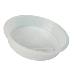1x White Plastic Birds Feeding Station Bath Tray Birdseed Bowl Garden Supplies - Picture 1 of 6