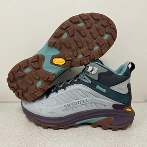 Merrell "MOAB SPEED 2 LEATHER MID WATERPROOF" donna taglia 7 scarponi trekking campeggio - Foto 1 di 7