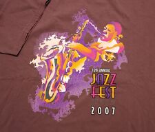2007 Jazz Fest Erykah Badu Brian McKnight Boney James Loose Fit XL Shirt