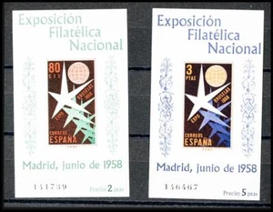1st and 2nd Centennial. ** MNH 1222/23. 1958. Complete series, block sheets. MAGNIF - Picture 1 of 1