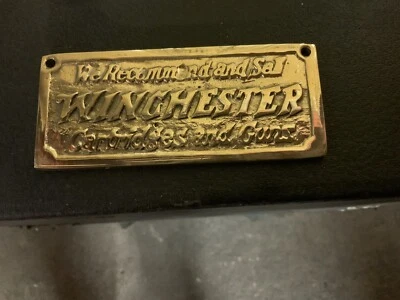Winchester металлический Plack 4 1/4 «x 2» новый - Изображение 1 из 2
