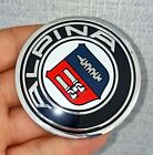 4X New Aluminium Emblem Sticker Logo Badge 70Mm Wheel Front Rear For Bmw Alpina