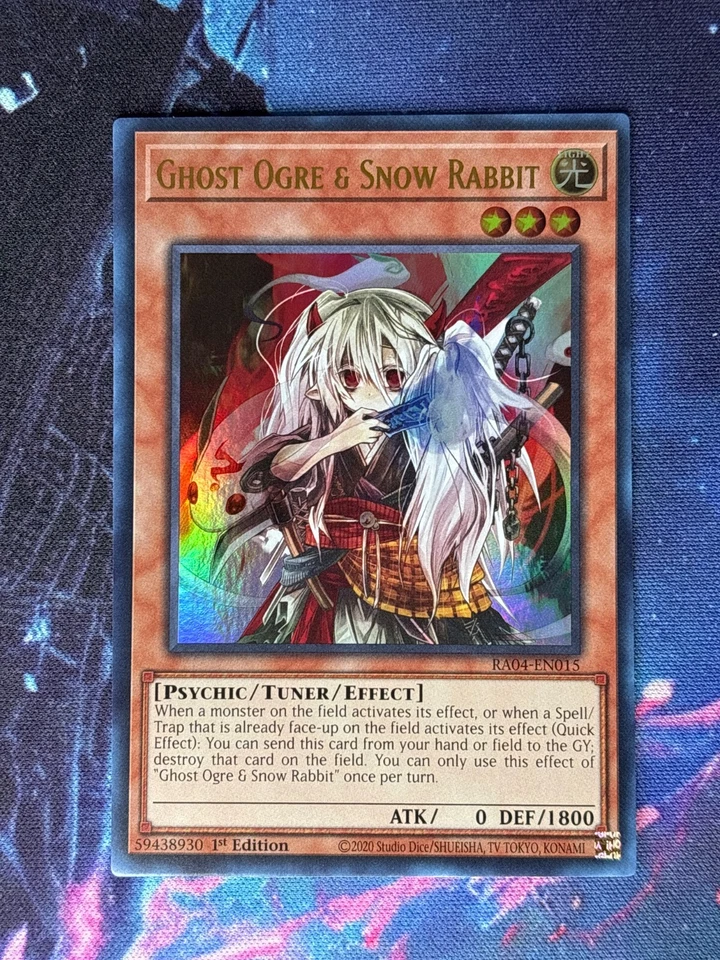 Yugioh - Ghost Ogre & Snow Rabbit (NM) - Ultra Rare - New Set - RA04-EN015 - Image 1 of 1
