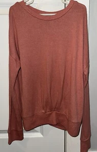 Girls RUMI + RYDER Long Sleeve Mauve Pink Lightweight Sweater Top SZ M 8-10 - Picture 1 of 6