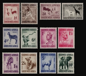 SAVOYSTAMPS-South West Africa-1954, DEFINITIVES SC # 249-260 , MNH - Picture 1 of 1