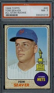 1968 Topps Tom Seaver #45 2nd year PSA 7 nm, great color - Picture 1 of 2
