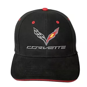 Sombrero estructurado premium con logotipo y guión Corvette 2014-2019 con recorte rojo - Imagen 1 de 7