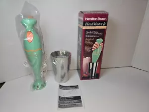 Batidora de mano Hamilton Beach BlendMaster Jr. inmersión verde azulado vintage 59730 - Imagen 1 de 21
