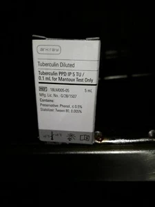 Tuberculina PPD IP 5 TU/0,1 ml solo per test Mantoux, diluito, confezione da 10 Arkay - Foto 1 di 3