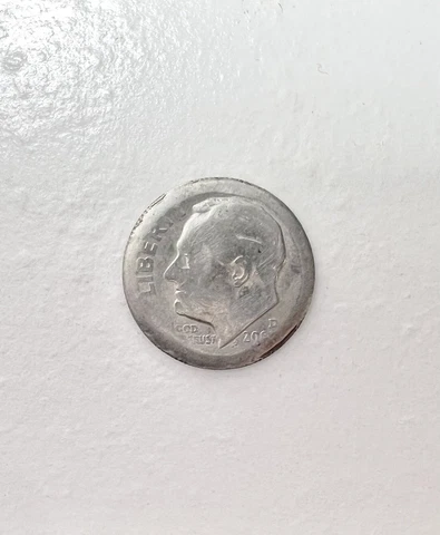 2000 D Roosevelt Dime Mint Error Broadstruck Entire Rim and Strike *RARE Find!* Cover