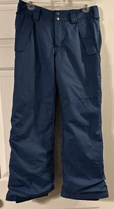 Burton Unisex Dry Ride Snow Pants YL 14-16 Worn 3 Times Perfect Condition Navy - Picture 1 of 5