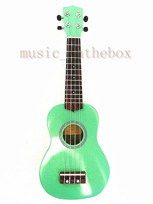Beautiful Green 21" Soprano Ukulele(Rosewood Fingerboard & Bridge) & Ukulele Bag - Image 1 of 4