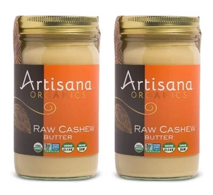 Organics Raw Cashew Butter (2 Pack) - No Sugar Added, Vegan and Paleo Friendl... - Picture 1 of 6