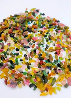 100% Rare Natural Multi Tourmaline Excellent Rough Mix Gemstone Lot - Image 1 of 4