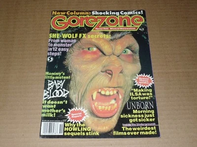 GOREZONE issue 19 horror SHE WOLF baby blood DYANNE THORNE howling UNBORN - Image 1 of 4