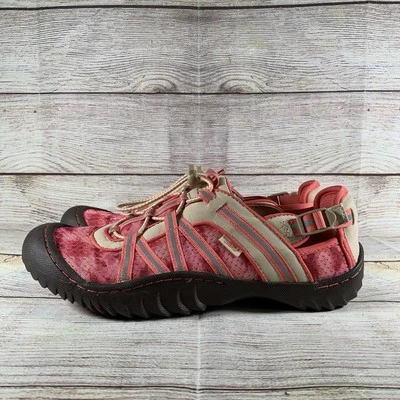 JBU Keegan Womens Size 8 Hiking Sport Shoes Water Ready Slip On Sneaker Pink Tan - Image 1 of 4