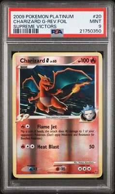 Pokemon Charizard G Holo PSA 9 Platinum Supreme Victors Reverse 20 DP Diamond SV - Image 1 of 2