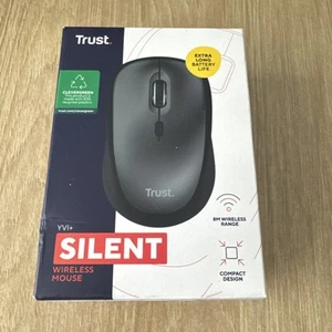 Trust Silent Wireless Mouse, YVI+, 800-1600 DPI, Storable USB. Sealed - Picture 1 of 4