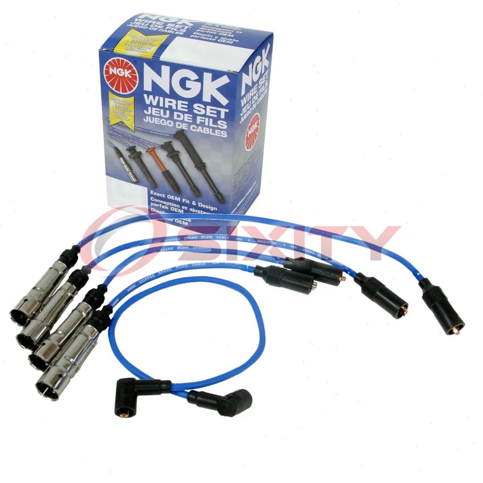 Juego de cables de bujía NGK de 1 pieza para Volkswagen Quantum 1982-1983 1,7 L L4 - rt Foto 1 de 4