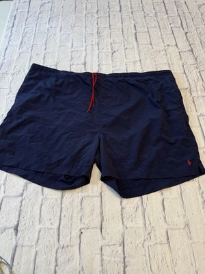 Polo Ralph Lauren Shorts Mens 5XB Navy Swim Trunks Pony Logo Lined Big stretch - Image 1 of 4