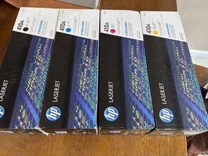 HP 410A Black, Cyan, Magenta, Yellow Toner Cartridges (4-pack) - Picture 1 of 4
