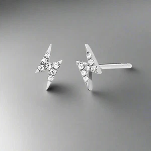 VOLTAGE SURGE // Pendientes plata de ley - Imagen 1 de 3