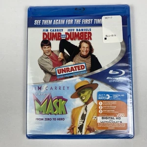 Dumb and Dumber / The Mask, 2-Disc (Blu-ray, 2012) Brand New Sealed Fast Ship - Imagen 1 de 8