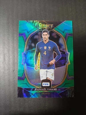 2022-23 Panini Select Raphael Varane Green Prizm /5 - Image 1 of 4