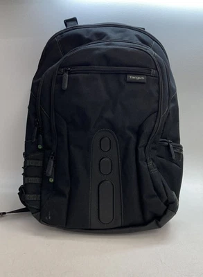 Targus черный с подкладкой ноутбука рюкзак путешествий сумка зеленый шов нейлона - Изображение 1 из 4