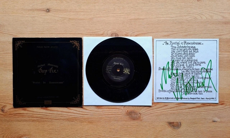 MICHAEL MOORCOCK'S DEEP FIX - BROTHEL IN ROSENSTRASSE UK 1982 7" RARE PSYCH PUNK - Image 1 of 2