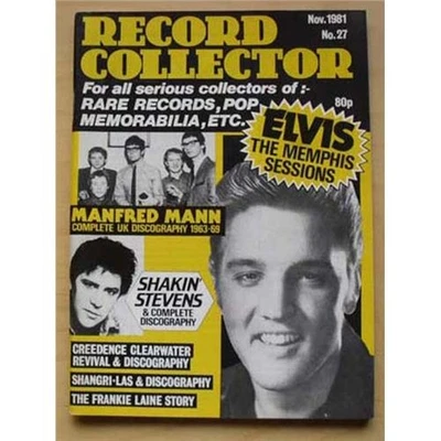 ELVIS PRESLEY RECORD COLLECTOR #27 MAGAZINE NOV 1981 ELVIS PRESLEY COVER AND FEA - Image 1 of 2