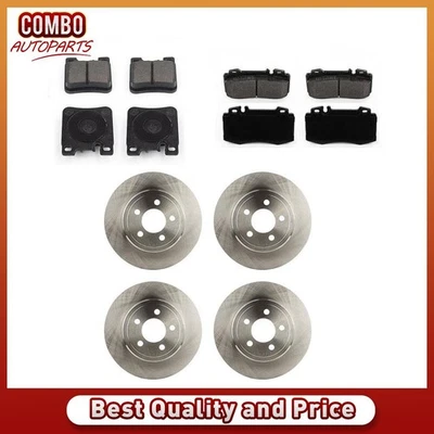 Rotores de freno delanteros traseros pastillas de freno para Mercedes-Benz SL500 2000 2001 2002 1999 Foto 1 de 4
