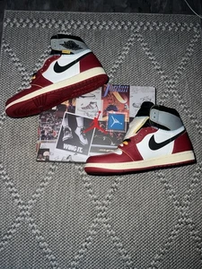 Air Jordan 1 High OG x Union La, Chicago Varsity Red Black Sail Shadow / EU 44 - Bild 1 von 4