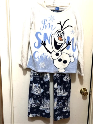 Juego de Pijama Frozen Olaf Talla S (4-6) Peluche 2 Piezas Pijamas I Nieve Lindo Acogedor Suave Foto 1 de 4