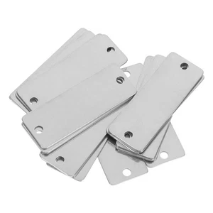  20 Stück Metallstempel Rohlinge Erkennungsmarken Edelstahlmarken Stanzrohlinge für - Bild 1 von 12