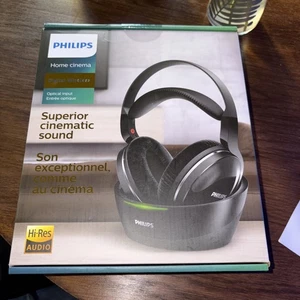Philips SHD8850/12 Headphone and Earphone Wireless Headphones with Music Black - Afbeelding 1 van 4