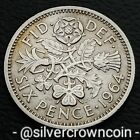 UK Great Britain 6 Pence 1964. KM#903. Lucky sixpence wedding coin. 6P. 6C. 6d.