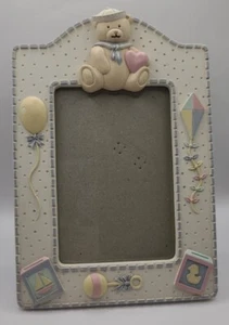 Vintage Teddy Bear Baby Picture Frame - Picture 1 of 7
