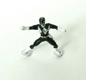 MICRO MACHINES BLACK RANGER MINIATURA FIGURE GALOOB TOYS VINTAGE MMPR POWER RANGERS - Foto 1 di 3