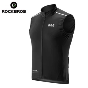ROCKBROS Cycling Vest Windproof Lightweight Breathable Mesh Sleeveless Shirt - Picture 1 of 12