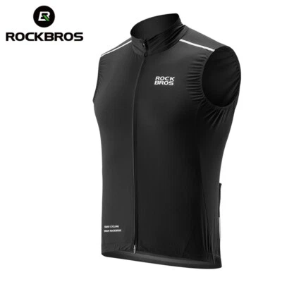ROCKBROS Unisex Cycling Vest MTB Windproof Lightweight Breathable Sleeveless top - Image 1 of 4
