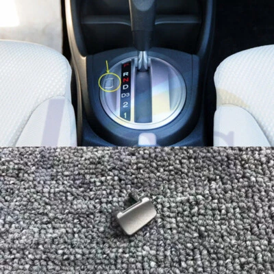 Cubierta de botón de liberación de bloqueo de palanca de cambios A/T plateada 1 pieza para Honda Fit 2009-2014🪐 Foto 1 de 4