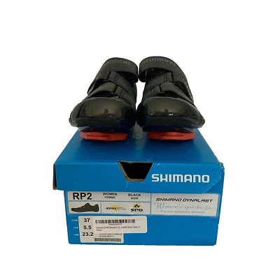 Zapatos de ciclismo de carretera Shimano Dynalast SH-RP200-WL negros para mujer 5,5/37EU tacos-NUEVOS EN CAJA Foto 1 de 4