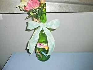 Botella de vino decorativa hecha a mano de vidrio con iluminación LED "Me encanta el arte" ¡GRAN REGALO!! - Imagen 1 de 3