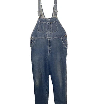 90s Vintage Guide Gear Denim Coveralls Overalls Outerwear VTG 2XL Distressed - Image 1 of 4